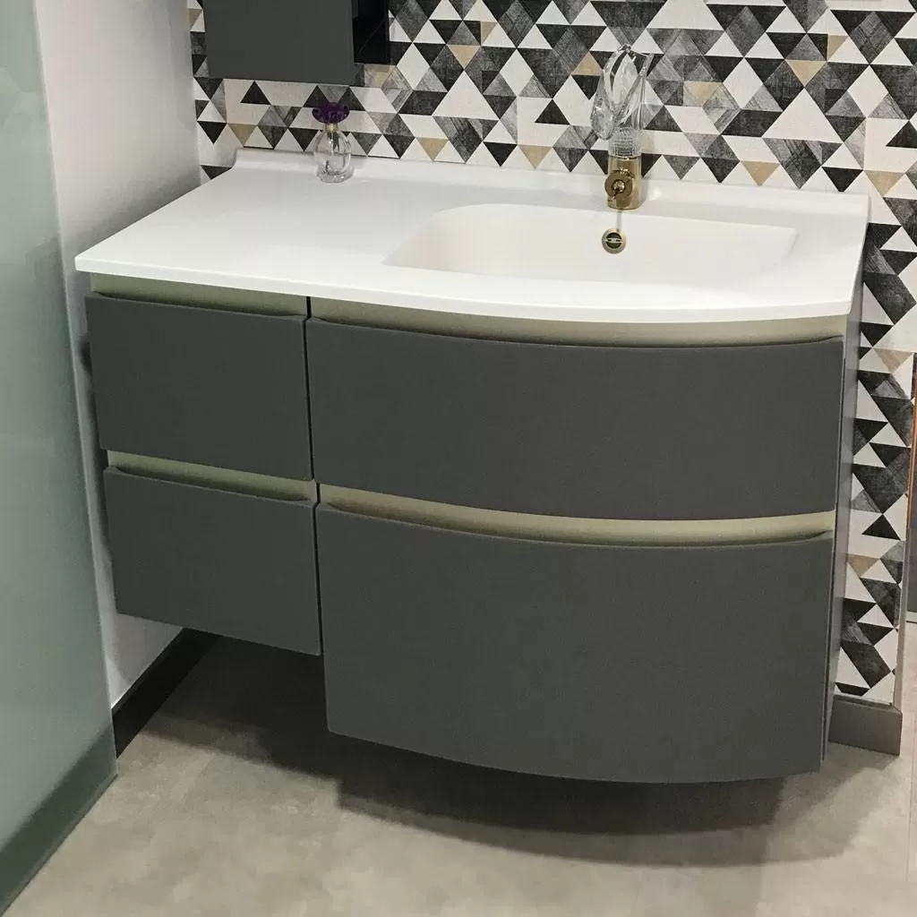  Aviso - Meuble vasque à droite 4 tiroirs - AVI105D