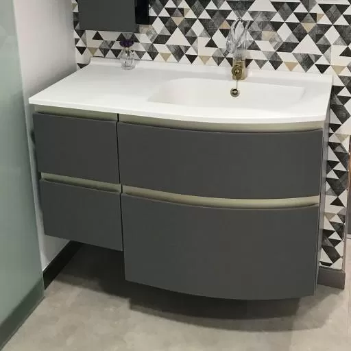  Aviso - Meuble vasque à droite 4 tiroirs - AVI105D