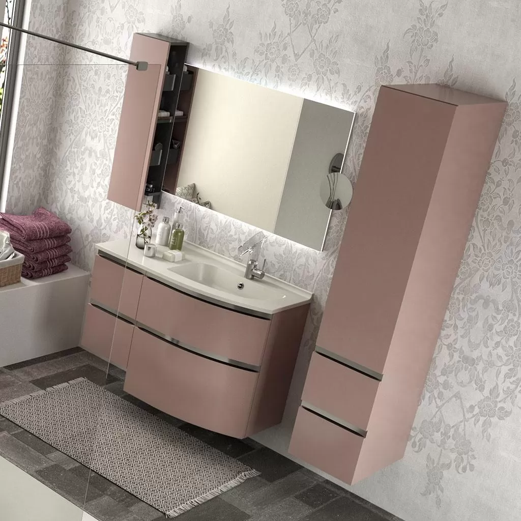  Aviso - Meuble vasque à droite 4 tiroirs - AVI105D