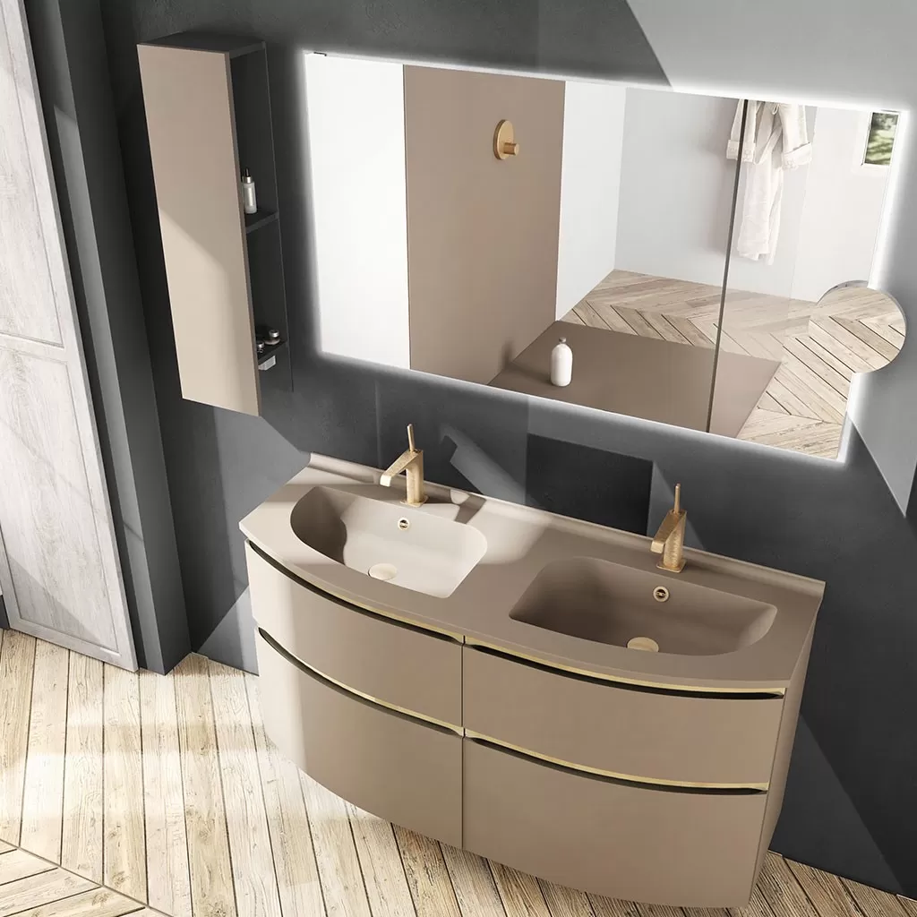  Aviso - Meuble double vasque 4 tiroirs - AVI1402VR