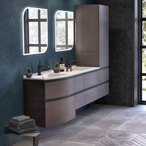  Aviso - Meuble double vasque 6 tiroirs 1 colonne - AVI2252VG