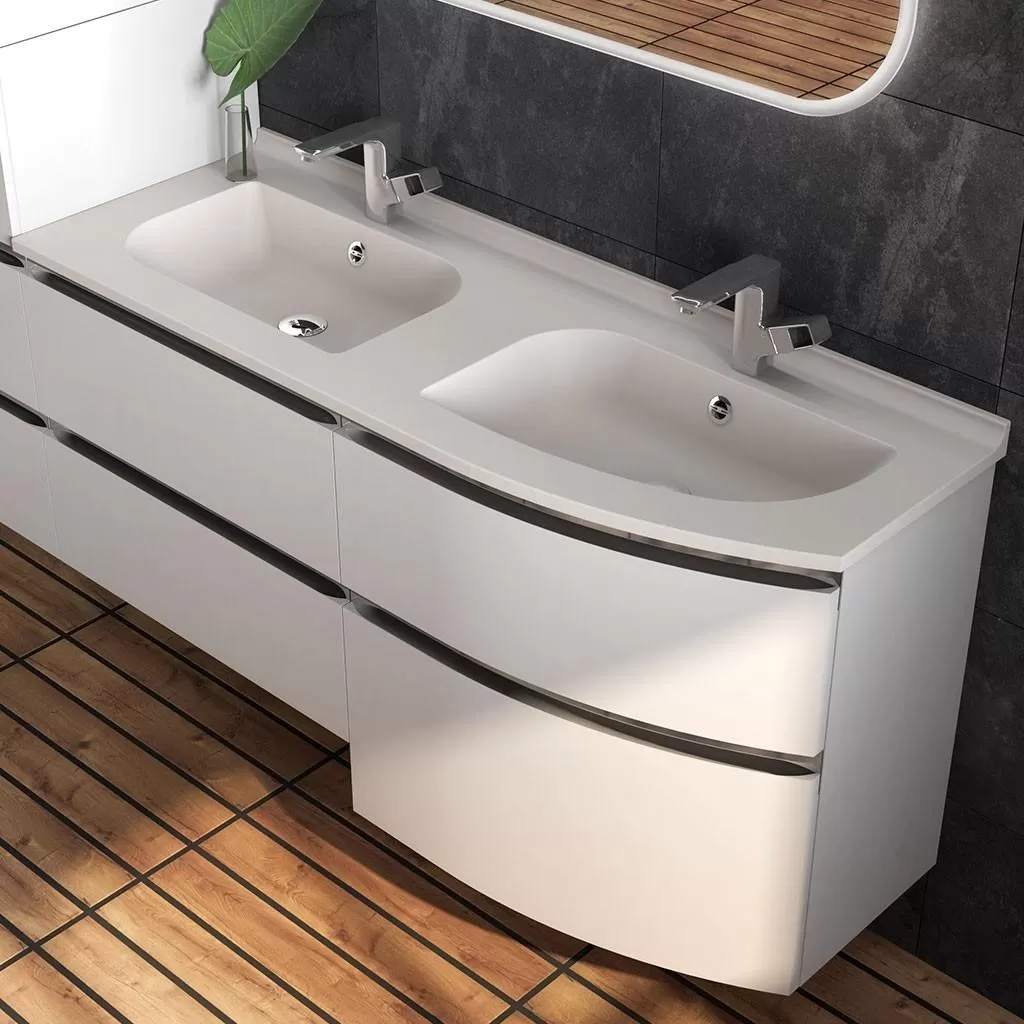  Aviso - Meuble double vasque 4 tiroirs - AVI1402VD