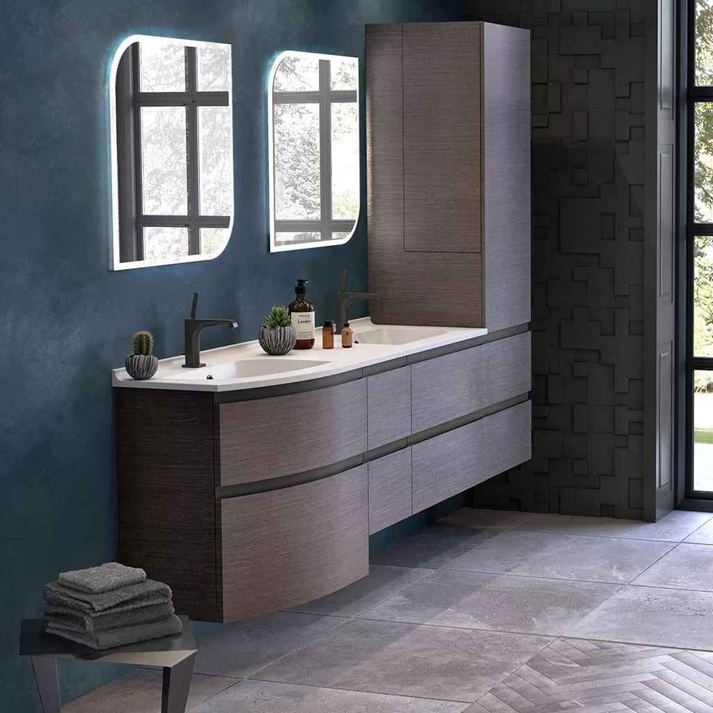  Aviso - Colonne 2 portes 2 tiroirs - AVICOL2F50G