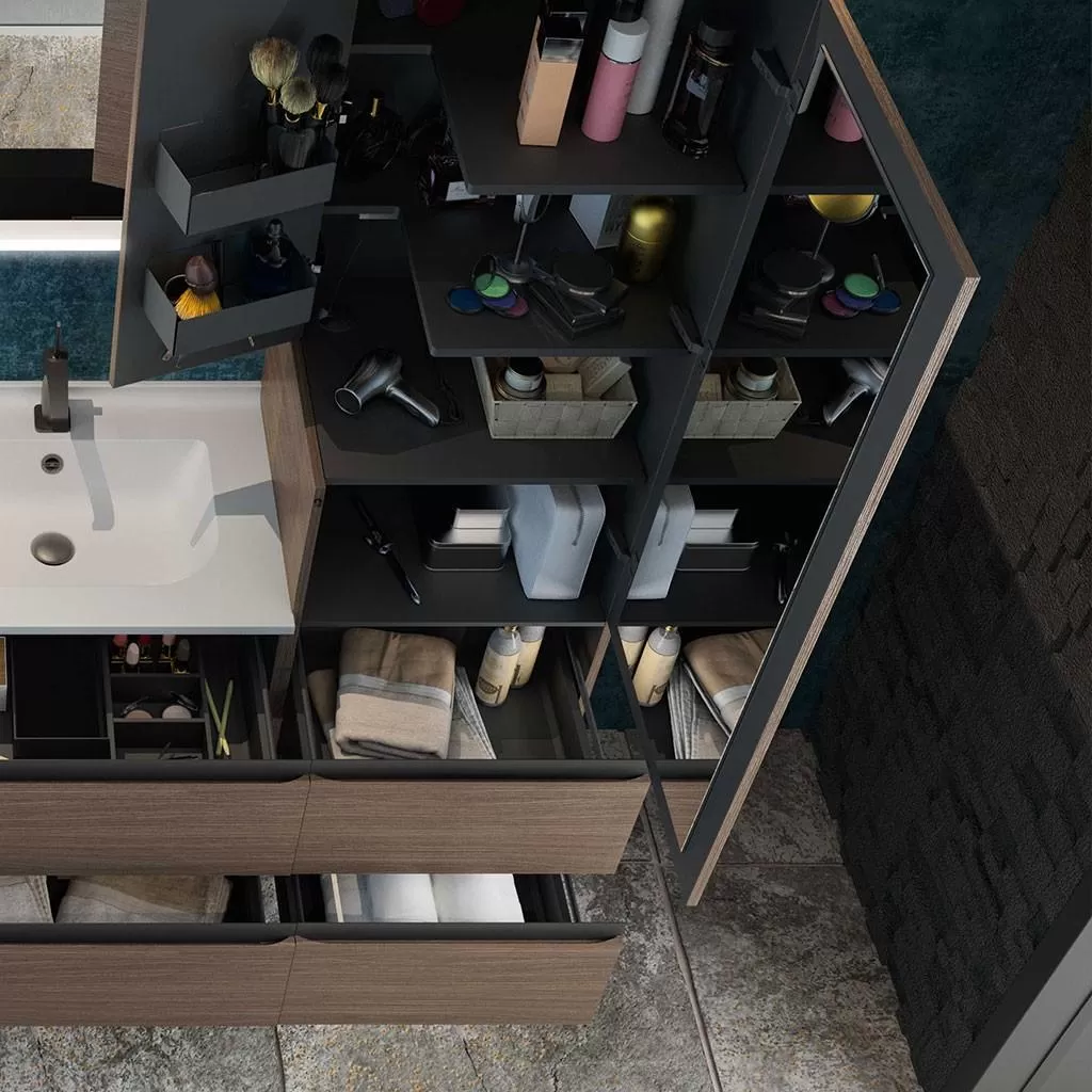  Aviso - Colonne 2 portes 2 tiroirs - AVICOL2F50D