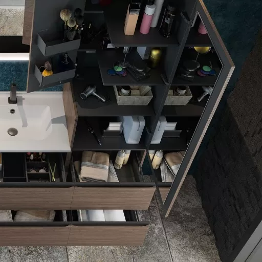  Aviso - Colonne 2 portes 2 tiroirs - AVICOL2F50D