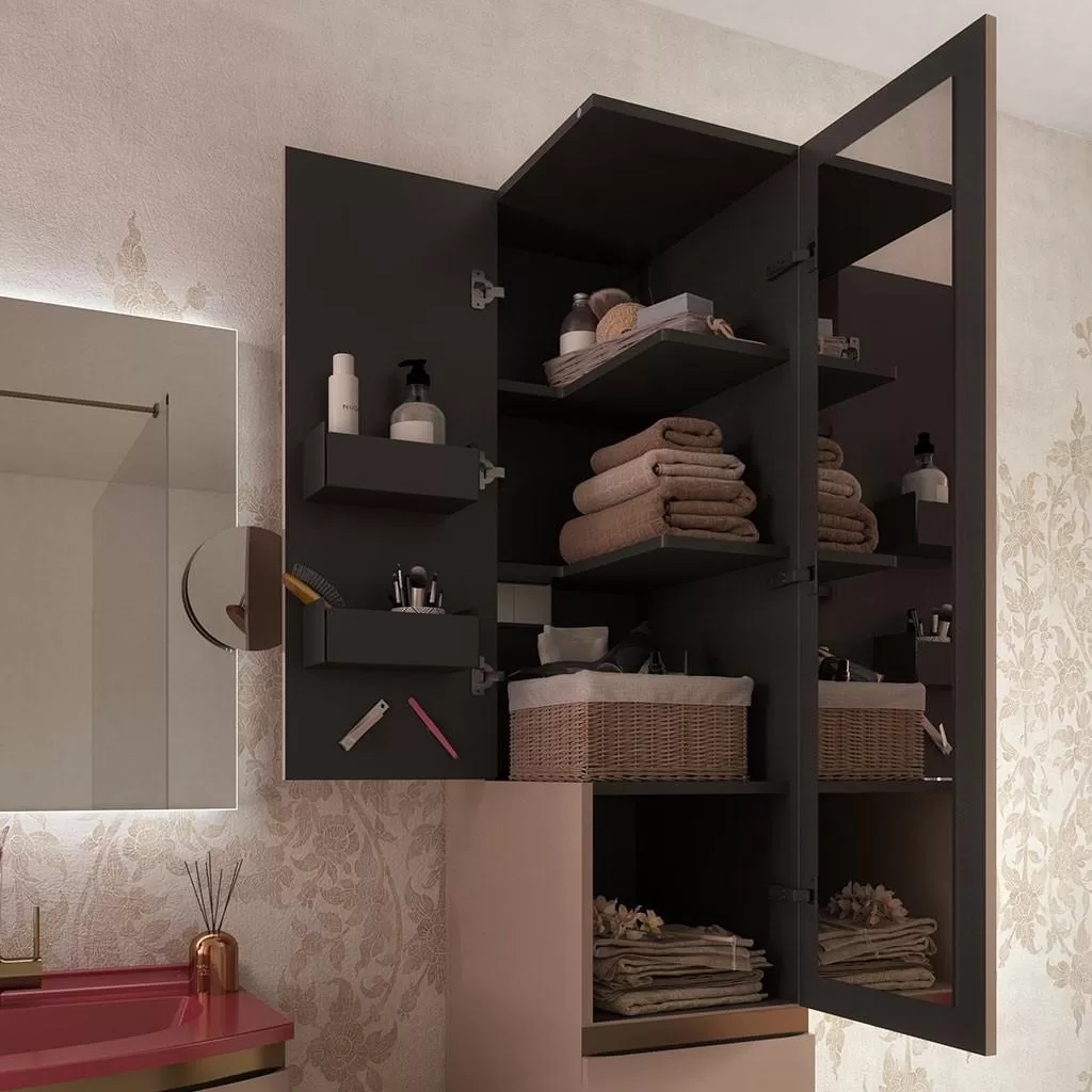  Aviso - Colonne 2 portes 2 tiroirs - AVICOL2F35G