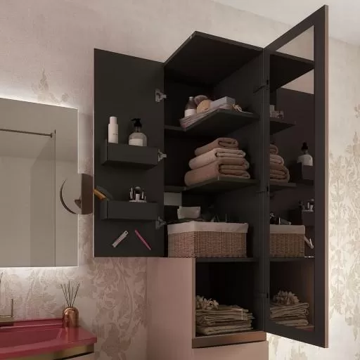  Aviso - Colonne 2 portes 2 tiroirs - AVICOL2F35G