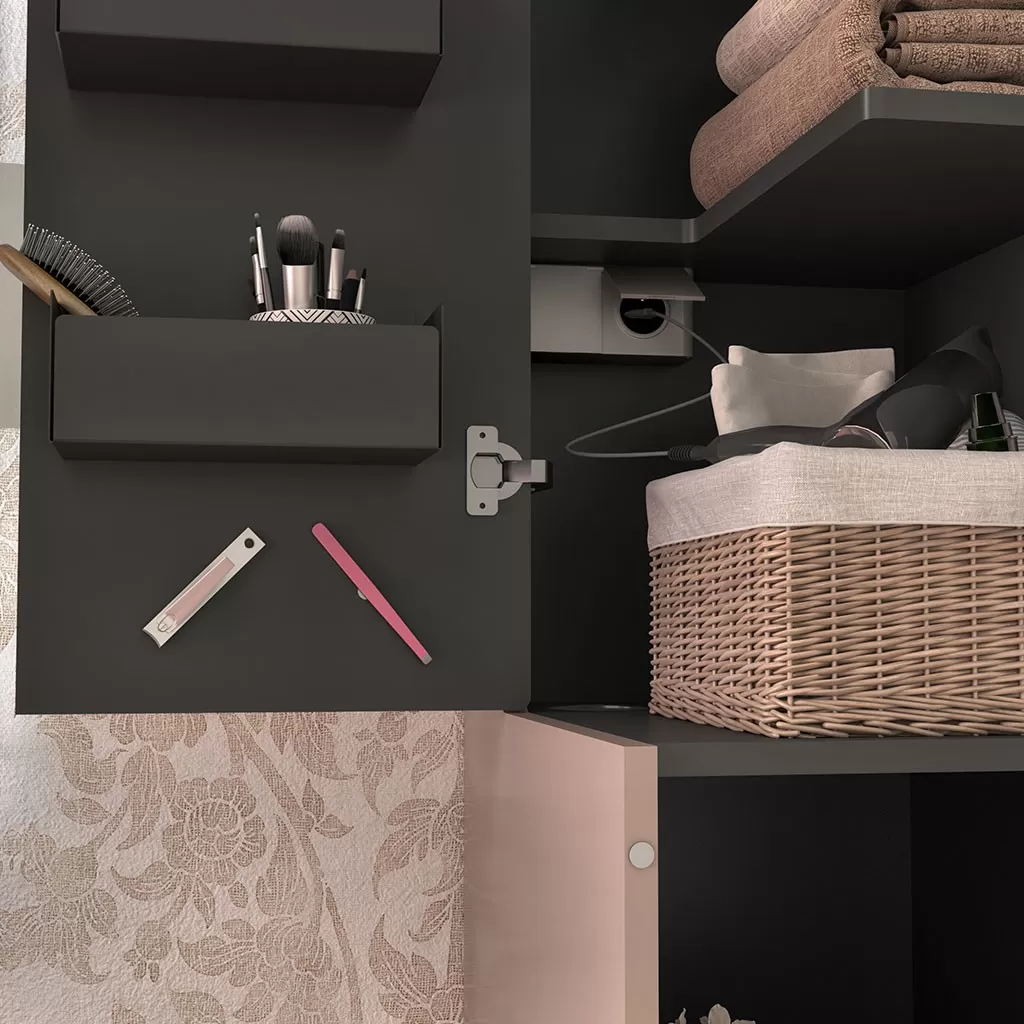  Aviso - Colonne 2 portes 2 tiroirs - AVICOL2F35D