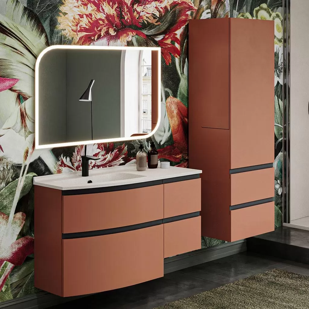  Aviso - Miroir avec bords dépoli et éclairage LED - AVIMI105