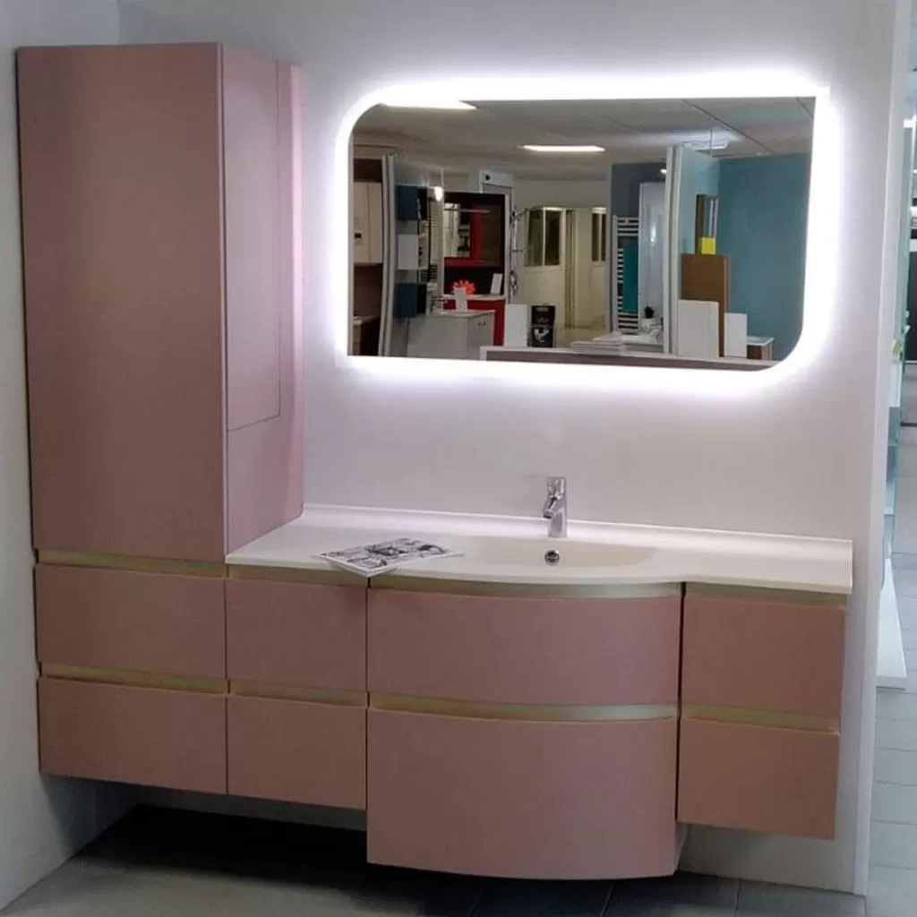  Aviso - Miroir avec bords dépoli et éclairage LED - AVIMI120