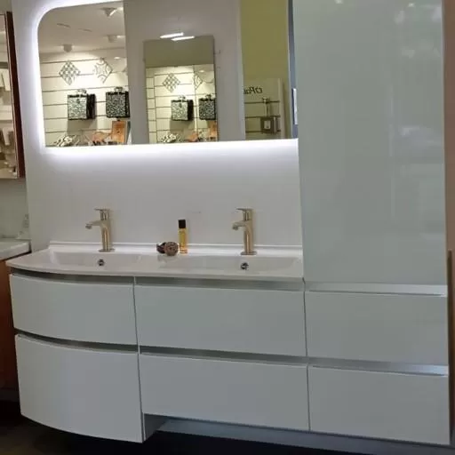  Aviso - Miroir avec bords dépoli et éclairage LED - AVIMI140