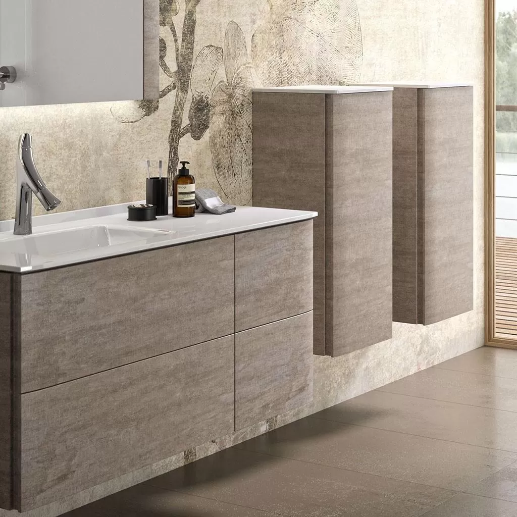  Saxo - Demi colonne 1 porte avec tablette SMO sans LED - SAXOC3336SLD