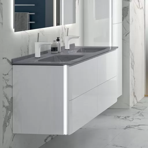  Saxo - Colonne 2 portes sans poignée  - SAXOA3336G