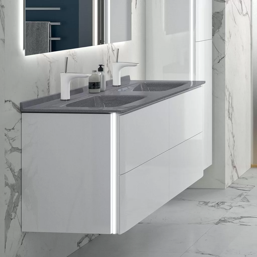  Saxo - Colonne 2 portes sans poignée  - SAXOA3336D