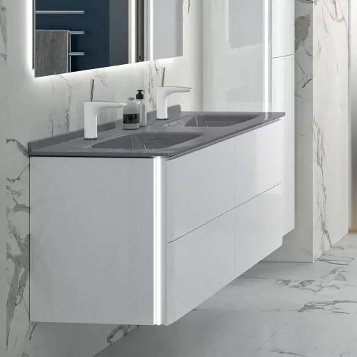  Saxo - Colonne 2 portes sans poignée  - SAXOA3336D