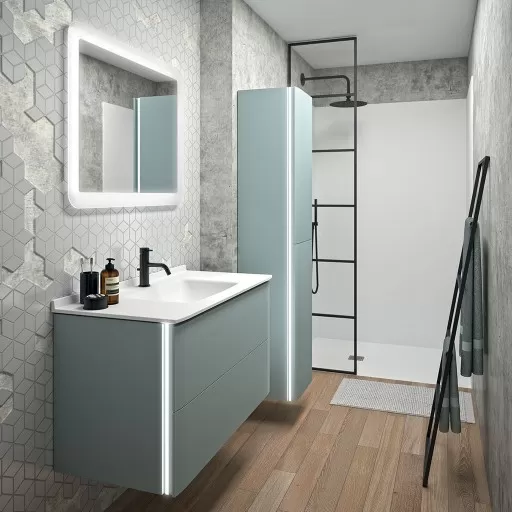  Saxo - Colonne 2 portes sans poignée  - SAXOA3336D