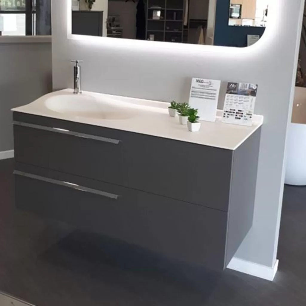  Joya - Meuble vasque à gauche 2 tiroirs - JOYA120G