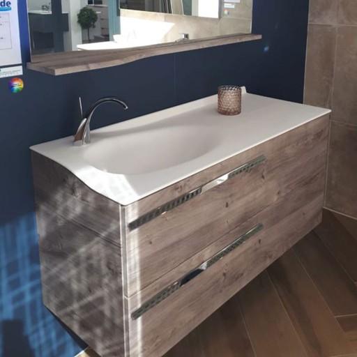  Joya - Meuble vasque à gauche 2 tiroirs - JOYA120G