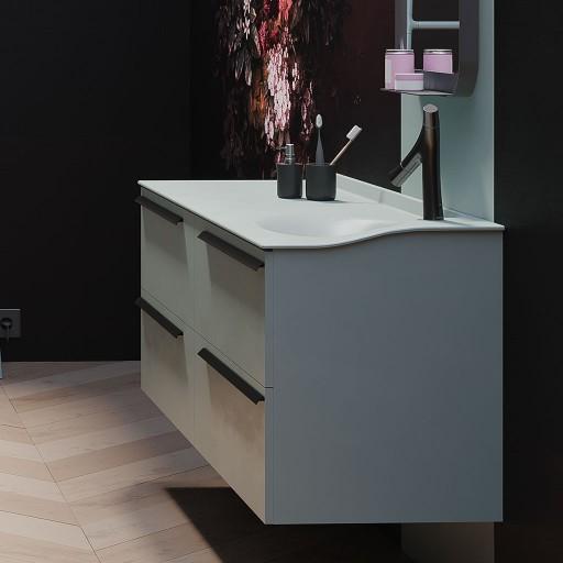  Joya - Meuble vasque à droite 4 tiroirs - JOYA161D