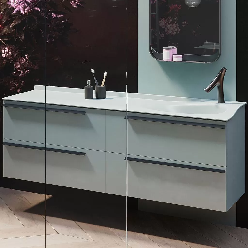  Joya - Meuble vasque à droite 4 tiroirs - JOYA161D