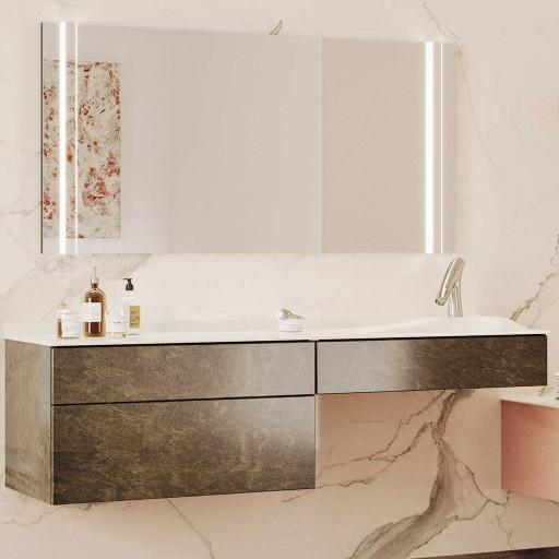  Joya - Meuble vasque à droite 2 tiroirs - JOYA161DESD